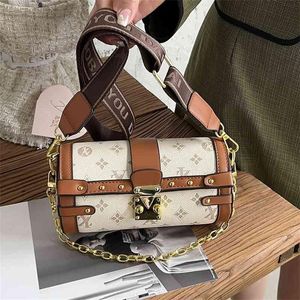 Explosive 72% OFF fashion classic shoulder bag retro print chain handbag portable crossbody cell phone bag