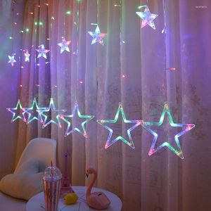 Strings 3m 6m RGB LED Curtain Shopwindow Lights 8 Modes Fairy String Holiday Party Wedding Valentine's Day Bedroom Lighting