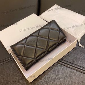 Damskie długie jambin bifold torby portfelowe klasyczne klapki kołdry multi pochette prawdziwa skórzana złota odznaka karta telefoniczna