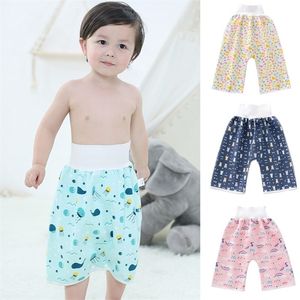 Freiações de pano saia bebê calça infantil calças crianças shorts de fraldas com vazamento de vazamento Treining Potty Trainining 220927