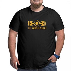 Erkek Tişörtleri Dünya Düz Boksör Motor Gömlek Büyük Boy Pamuklu Crewneck Tshirt Kısa Kollu