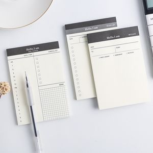 Notes Creative Daily Schedule Memo pad To Do List Time Sticky note planner stickers Office School Supplies Korean Stationery 220927