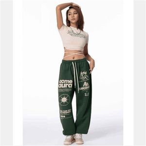 Calças femininas Capris Retro Personalidade Imprimir Sorto Black Men e Mulheres Hiphop Jazz solto Allmatch Casual Leggings 220923