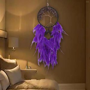 Estatuetas decorativas apanhadores de sonho para apanhador de quarto decoração de parede quarto adolescente com cura do dormitório de pedra de cristal