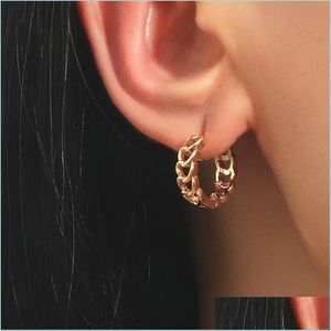Hoop Huggie Fashion Jewelry Vintage Hoop Geometric Ear Buckle Metal Copper Love Hollow Out Circle Earrings 3832 Q2 Drop Delivery 2021 Dhxfo