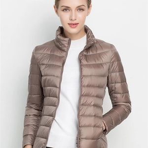 Damen-Daunenparkas, Damen-Wintermantel, ultraleichte weiße Entendaunenjacke, schlanke Damen-Winter-Pufferjacke, tragbarer winddichter Daunenmantel, 7XL, 220926