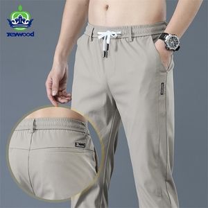 Calças masculinas Jeywood Brand Spring Summer Summer Casual Slim Pant reto de calças finas de moda masculina Stretch Khaki Jogging 28-38 220924