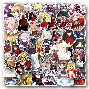 50 Stück Anime Fate Stay Night Aufkleber Spiel Graffiti Aufkleber Kinder Klassisches Spielzeug Geschenk DIY Laptop Telefon Kühlschrank Auto Cartoon Aufkleber