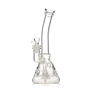 Elegant 11-Inch Fab Egg Beaker Bong: Clear Glass Water Pipe