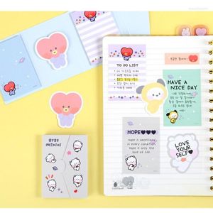 Cute Animals Party 3 Layers Sticky Notes Memo Pad To Do List Planner Sticker Notepad Office Decoration Stationery Korean