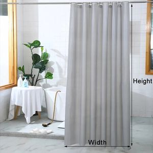 Shower Curtain Waterproof PEVA Bath Curtains Modern Pattern Bathroom Curtain Solid Color