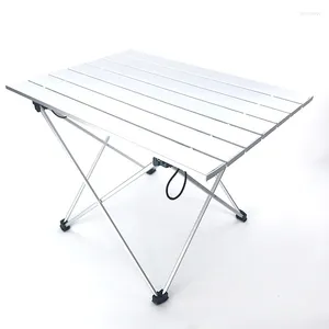 L￤germ￶bler Protoble Aluminium Alloy Portable Folding Camping Table Multifunktionell vikbar utomhusmiddag BBQ Desk f￶r vandringspicknick