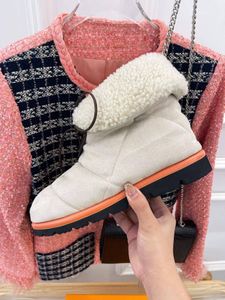 Womens Casual Shoes Boots Plataforma tênis Donkey Brand Counter Outono e Winter Classic Snow Boots Series Round dedo Tamanho 34-40