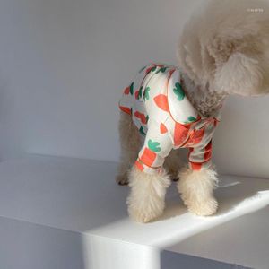 Dog Apparel Pet Summer Air-conditioning Suit Daily Pajamas With Carrot Cute Wind Suitable For Small Dogs Such As Pomeranian