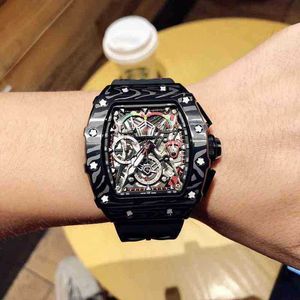 Watches Wristwatch Designer Luxury Mens Mechanics Watch Richa Milles Wristwatch Business Leisure R50-03 Automatic Mechanical Black Carbon F 1Sib