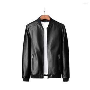 Racingjackor läderjacka Bomber Motorcykel Men Biker PU BASEBALL PLUS STORLEK 8XL 2022 FASHE CAUSAL JAQUETA MASCULINO