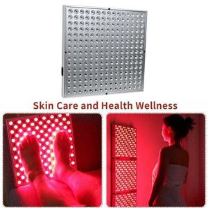 Dispositivos de cuidados faciais 225 LEDs 45W Red Led Light Therapy Beauty Lamp Anti Aging Near Infrared Red Light 660nm 850nm Pain Relief For Full Body Skin 220926