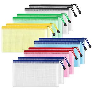 Pencil Bags Plastic Mesh Zipper Pouch 4X9 In Small Waterresistant Zip Bag For School Office Supplies Organizing Storage Drop Bdesports Amlpq