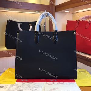 Projektantka torba na zakupy dla kobiet wytłaczona skórzana torba na torbę luksusowe specjalne płótno wściekniki na luz o dużej pojemności torby podróży torba laptopa Onthego M44925
