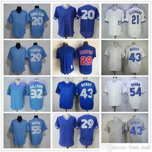 1938 Jersey Baseball Jersey Vintage 20 Josh Donaldson 43 R.A. Dickey 54 Roberto Osuna 55 Russell Martin Jerseys Retro