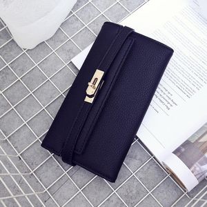 Wallets Designer Leather Women Wallet Female Long Clutch Lady High Quality Card Hold Money Bag With Orange Box Purse