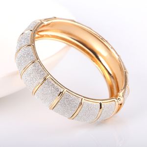 Bling Watermellon Stripe Bangle Open Cuff Bracelet for Women New Vintage Gold Silver Color Shiny Crystal Glitter Wedding Party Bridal Hand Wrist Jewelry Gifts