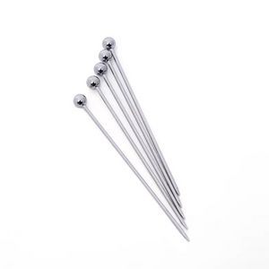 Newmetal Meyve Çubuğu Paslanmaz Çelik Kokteyl Seçim Araçları Yeniden Kullanılabilir Gümüş Kokteyl İçecekler 4.3 inç 11cm Mutfak Bar Partisi Aracı Wly935