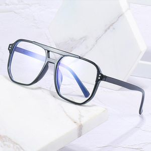 Güneş Gözlüğü Çerçeveleri Vintage Square Glasses Kadın Erkekler Şeffaf Anti Mavi Hafif Bilgisayar Gözlük Net lens Retro Gözlük Çerçeve Unisex