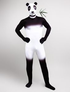 Tier niedliche Panda Cosplay CatSuit Kostüm Lycar Spandex Ganzkörper Zentai Anzug Bühne Kostüme Club Party Jumpsuit