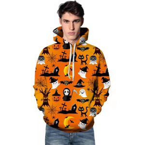 Hoodies للرجال Sweatshirts الخريف/الشتاء الجديد ثلاثي الأبعاد هالوما طباعة الأوروبي والأمريكي الفضفاضة 003