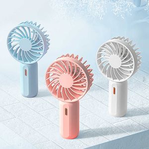 Elektrik Fanları Mini Fan USB Şarj Edilebilir Cep Fan Küçük Boyut Taşınabilir Fanslar Çocuk ve Lady Üç Hızsız Fırçasız Turbo Hava Soğutucu T220924