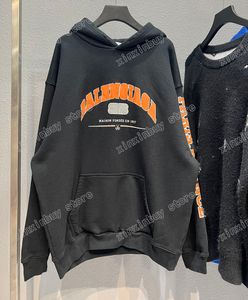 Xinxinbuy Men Designerパーカースウェットシャツパリレタープリントパームツリーコットン女性ブラックホワイトアプリコットXS-2xl