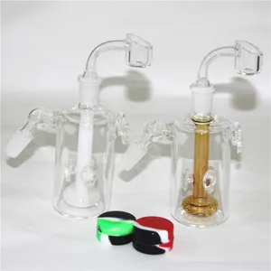 水ギセル14mm灰キャッチャー90 45 Degress Glass Bong Water Pipes Hookahs Small Bongs Dab Oil Rig Smokingアクセサリー