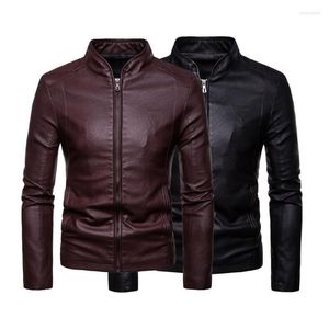 Men's Jackets Men's Plus Size Men Coat Stand Collar Fantastic Spring Autumn Jacket Wear-resistant Zip Up Streetwear Warm Thermal