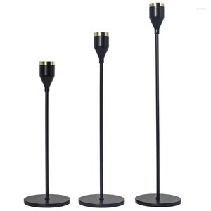 Candle Holders 3Pcs European Metal Candlestick Holder Stand Wedding Room Home Decoration