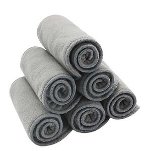 Pannolini di stoffa HappyFlute Bamboo Charcoal Inserti per pannolini per neonati 2 strati in microfibra2 strati Inserto in microfibra Fodera per pannolini 220927