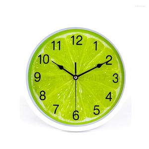 Orologi da parete Orologio creativo Design moderno Semplice rustico verde Stile europeo Cucina Zegar Scienny Decorazione domestica 60WC