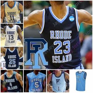 Mitch 2020 Rhode Island Basketball Jersey NCAA College Fatts Russell Jeff Dowtin Tyrese Martin Langevine Calverley Mobley Lamar Odom Jared Terrell