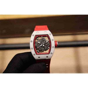 Watches Wristwatch Designer الفاخرة ميكانيكا رجال مشاهدة ريتشا ميلز واتش واتشز القشرة السيراميك للرجال دون تصميم القرص مجوفة خارج الميكا VBFZ