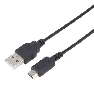 1.2M Black Color USB Charger Charging Cable For Nintendo NDS 3DS NDSI XL LL NDSL Data Sync Charge Cord Wire