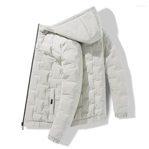 Herrar ner män vinter parkas kappa blixtlås fick tjocka jackor manlig mode streetwear överdimensionera jacka toppar varm