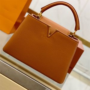 LouiseviutionBagハンドル女性デザイナーショルダーバッグLuis Vuittons Bag Capucines Bb Totes Crossbody Bag LVSEバッグAurillon Leather Handbags Luxury Handbag 5845