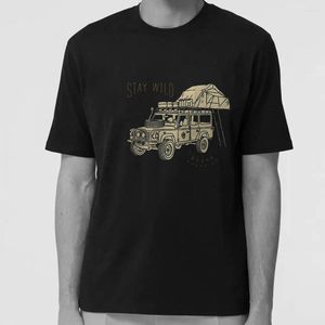 Men's T Shirts COOLMIND Cotton Big Size Camp Car Print Unisex Shirt Cool Men Tshirt Short Sleeve T-shirt Tee Tops