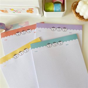Notes Cartoon Cute Three Little Bears Colour Memo Pad B5 Korean Ins Student Diy Learning Note Paper diary notebook school Stationery 220927