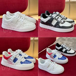 Top quality Flat Patchwork Sneakers women Casual Shoes Fashion Luxury Designer Leather Comfortable Platform lace-up tennis shoes 35-41
