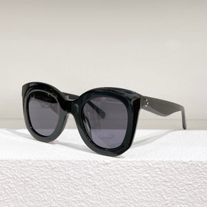 Lyxiga svarta solglasögon märke mode 4005 glasögon stor båge dam toppkvalitet runda acetatglasögon UV400 Utomhus dam Trendiga CL4005 män Drivin SOLGLASÖGON