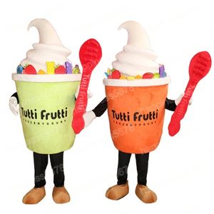 Performance Ice Cream Mascot Costium kreskówka strój postaci garnitur karnawał unisex dorośli rozmiar Halloween świąteczny impreza karnawałowa sukienki garnitury