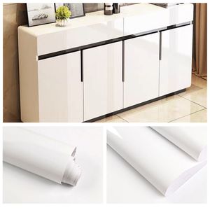 Wallpapers DIY Solid PVC Adhesive Sticker Wallpaper for Furniture Peel and Stick Kitchen Vinyl Cabinet Waterproof Wall Stickers Room Decor 220927