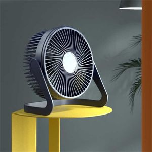 Elektrik Fanları Yaz Taşınabilir USB Masaüstü Mini Hava Soğutucu Döndürme Ev Ofisinde Ev Zemin Masası T220924