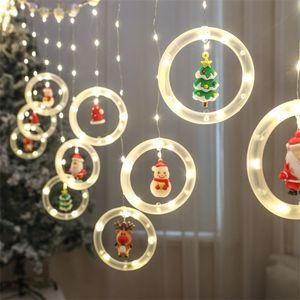 Noel dekorasyonları Noel dekorasyonları LED hafif ip çelenk ev dekoru Xmas Hediyeler Navidad Noel Ağacı Süsleri Mutlu Yıl 220927